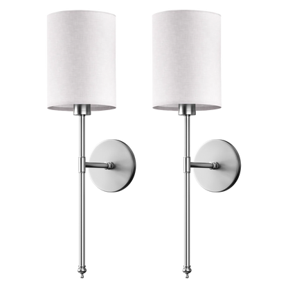 APPLIQUES MURALES CYLINDRIQUES SANS FIL (SET DE 2)