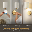 APPLIQUES MURALES CYLINDRIQUES SANS FIL (SET DE 2)