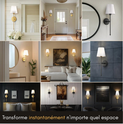 APPLIQUES MURALES SANS FIL (LOT DE 2)