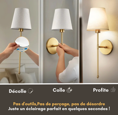 APPLIQUES MURALES SANS FIL (LOT DE 2)