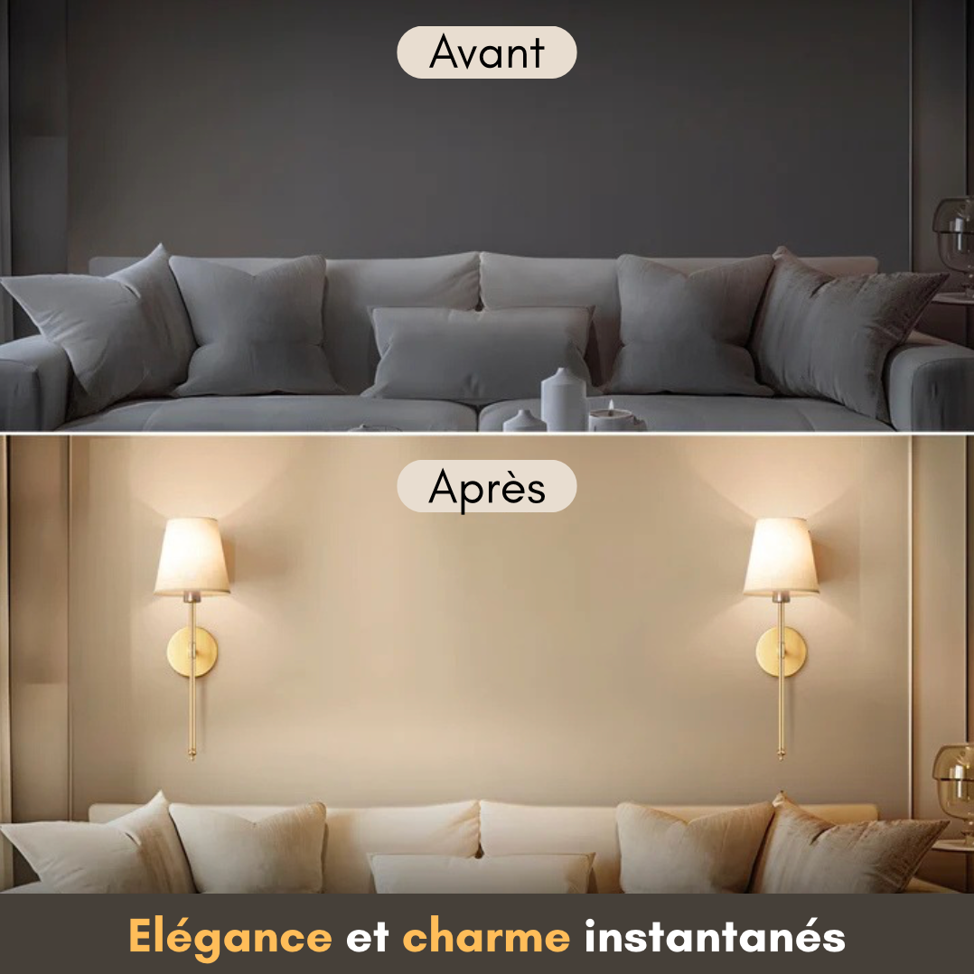 APPLIQUES MURALES SANS FIL (LOT DE 2)