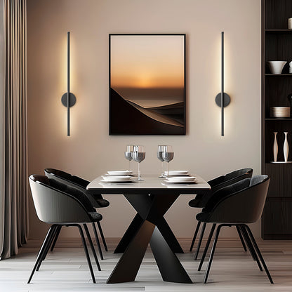 APPLIQUES MURALES MODERNE (SET OF 2) - Forme Longiligne "I"