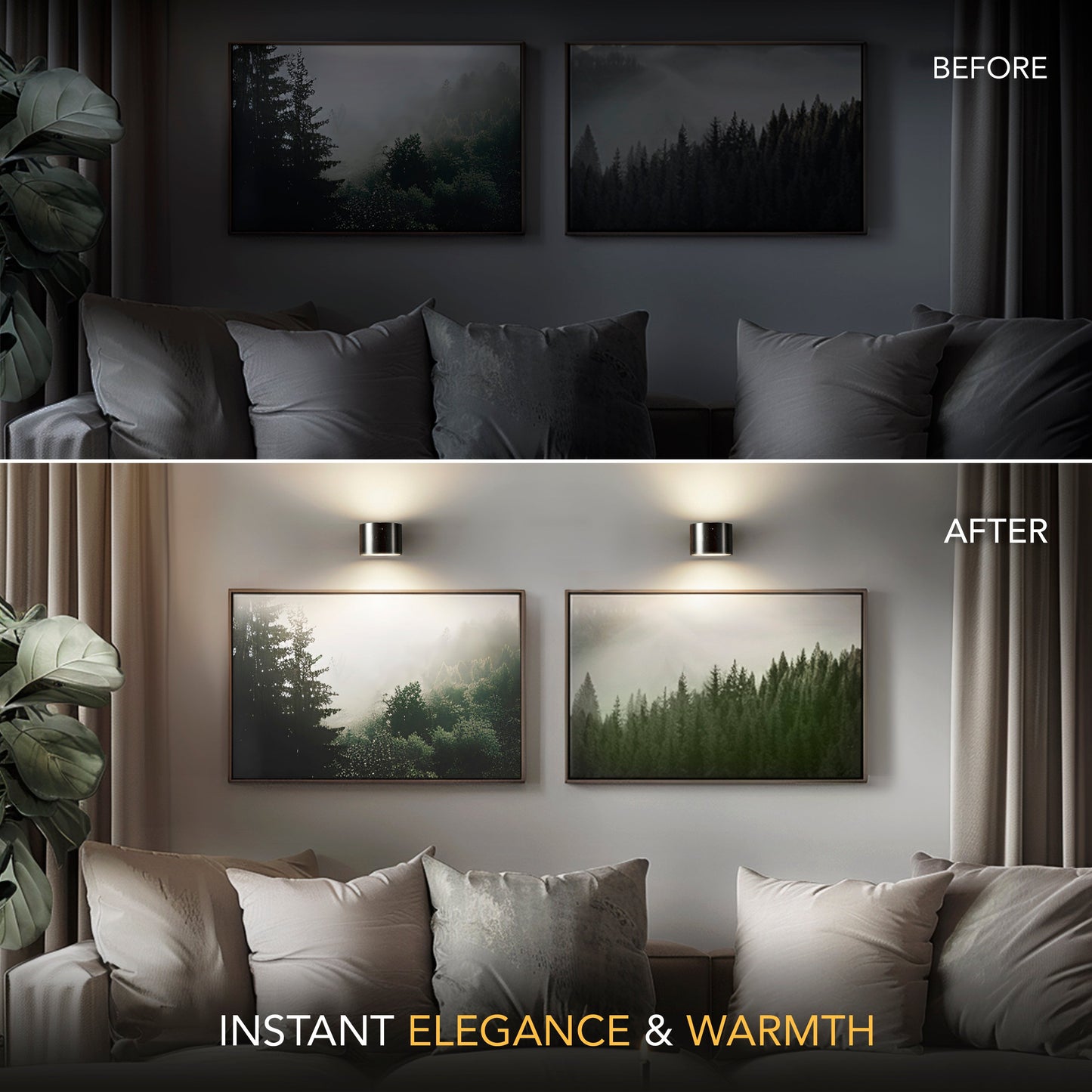 WIRELESS LED WALL LIGHTS