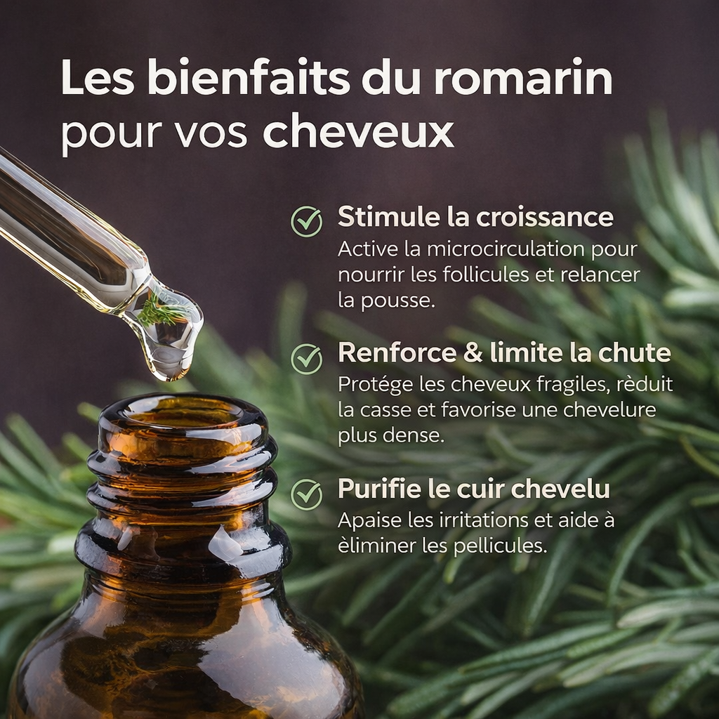 Capilux™ - Brosse LED + 1 Huile de Romarin – Routine Anti-Chute